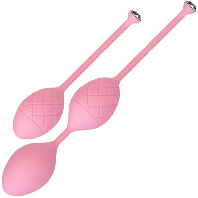 Pillow Talk Frisky Silicone Kegel Balls Pink