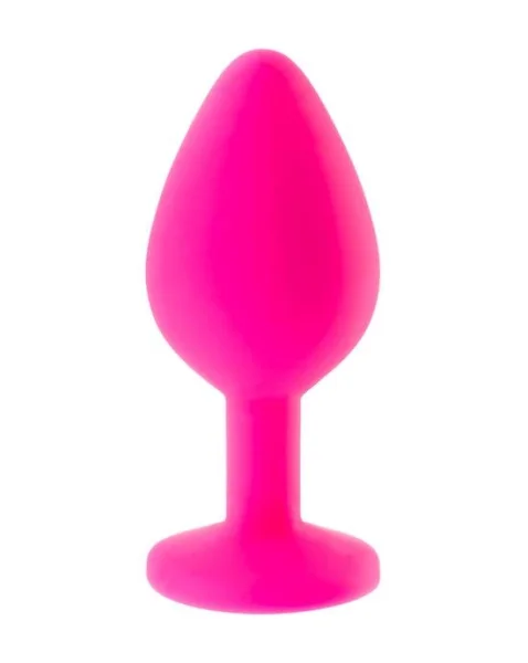 Kink Range Silicone Gemmed Butt Plug - 3.1 Inch
