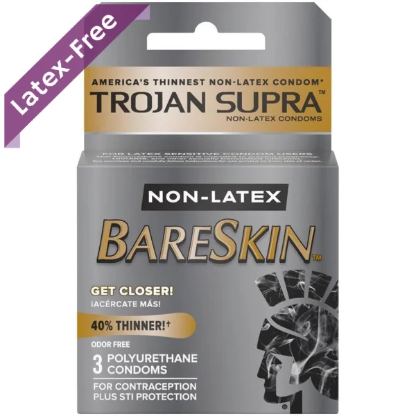 Trojan Supra Bareskin Condoms | Non-Latex Condoms
