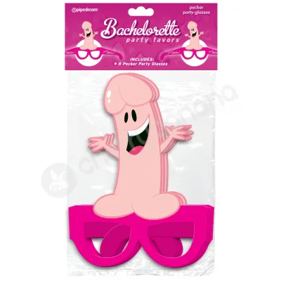 Bachelorette Party Favors Party Pecker Glasses 8 Pack