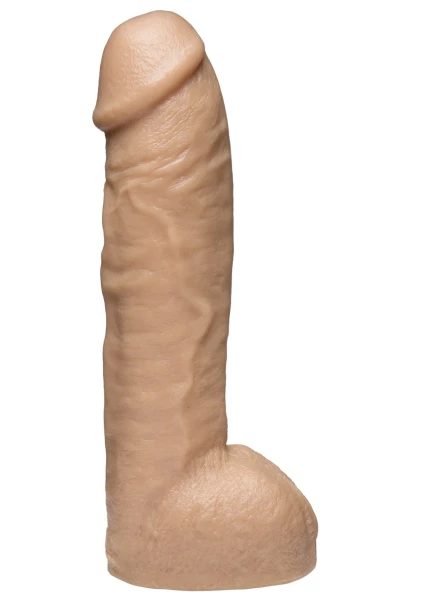 Doc Johnson Vac-U-Lock Realistic Hung 12" Cock - Chocolate