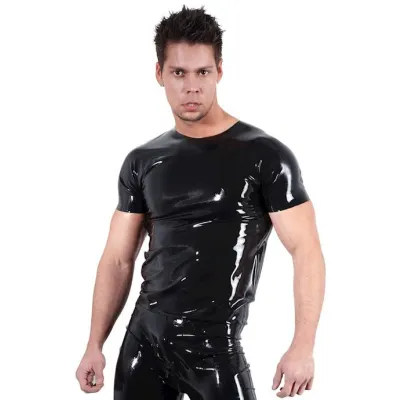 Latex Shirt Black X large