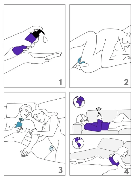 We-Vibe Sync Go App Controlled Rechargeable Clitoral and G-Spot Vibrator