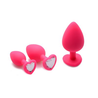 Pink Hearts Anal Trainer Kit