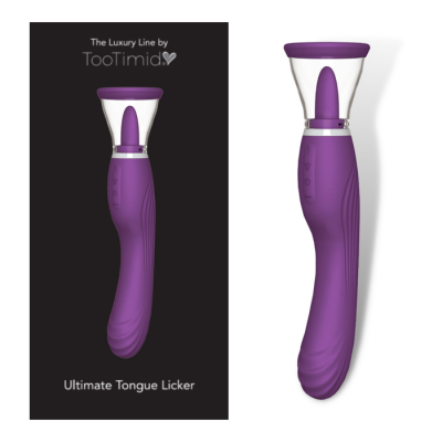 Ultimate Tongue Licker Powerful Dual Ended Vibrator Sucking Tongue