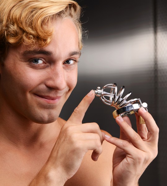 Chastity Cage + Sounding Plug