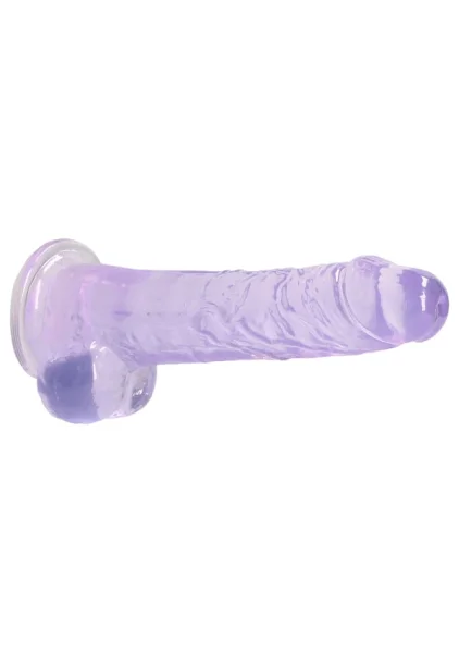 RealRock Crystal Clear - Realistic Dildo with Balls