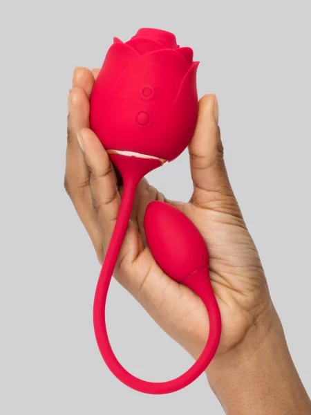 Lovehoney Rose Glow 2-in-1 Clitoral Suction Stimulator with Egg Vibrator