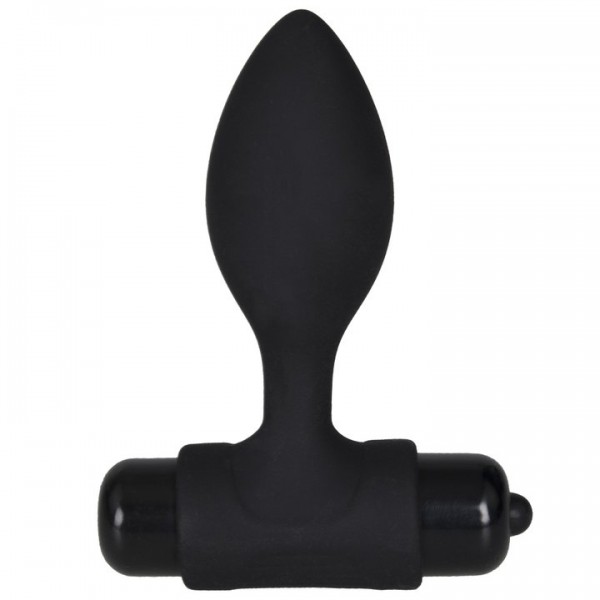 Bondara Black 10 Function Vibrating Bullet Butt Plug - 3.5 Inch