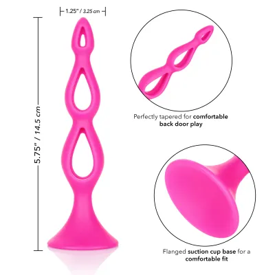 Booty Call Silicone Triple Probe Pink