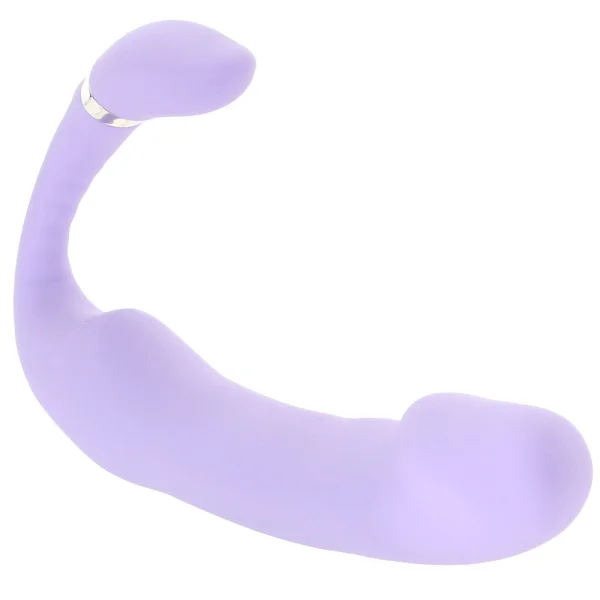 Gender X Orgasmic Orchid Rechargeable Silicone Vibrator With Flexible Clitoral Stimulator - Purple