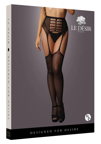 LE DESIR High-Waist Garterbelt Stockings