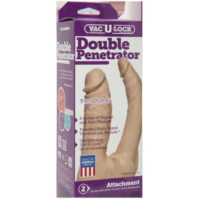 Vac U Lock Double Penetrator White