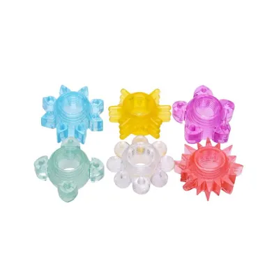 Enhance 6 Piece Cock Ring Set Multi