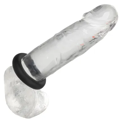 Alpha Liquid Silicone Prolong Medium Ring Black