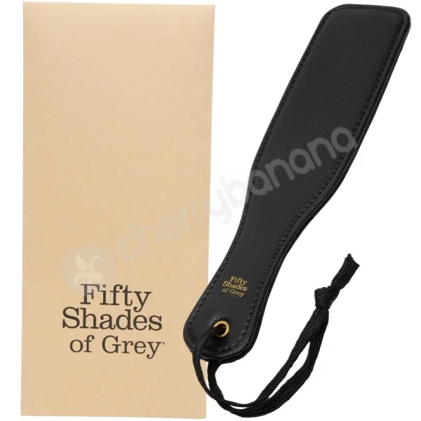 Fifty Shades Of Grey Bound To You Faux Leather Black Small Paddle