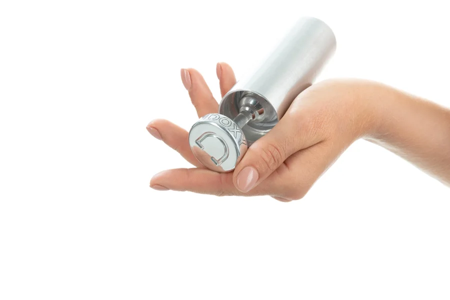 Ribbed Metal Butt Plug