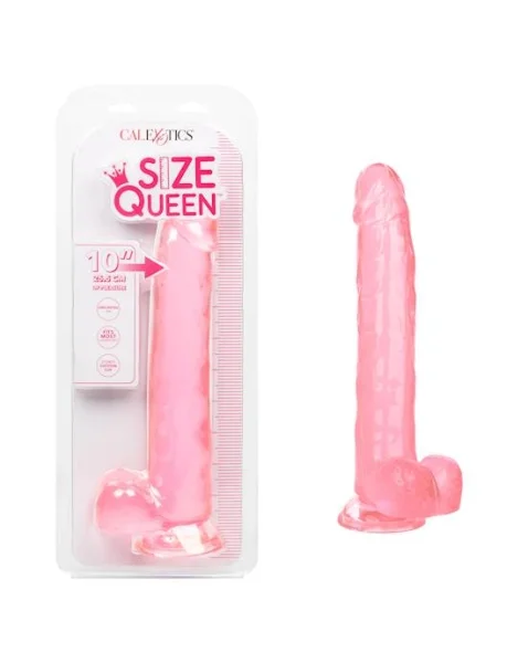 Size Queen Dildo - Pink - 10 Inch