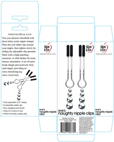 Adam & Eve - Eve's Naughty Nipple Clips