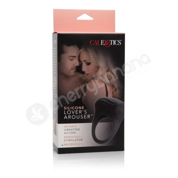 Black Silicone Lover's Arouser Cock Ring