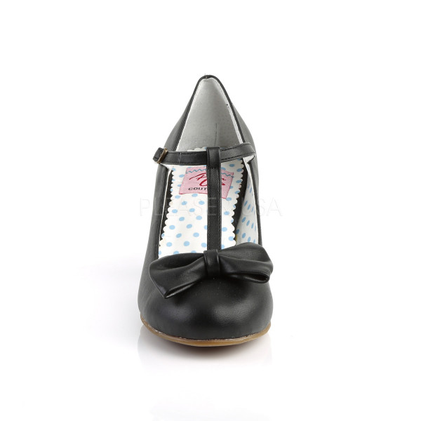 2 1/2 inches Cuben Heel T-Strap Pump W/ Bow — image 10 of 12