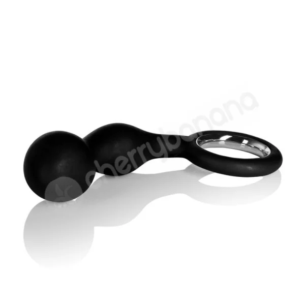 Black Silicone Booty Exciter Butt Plug