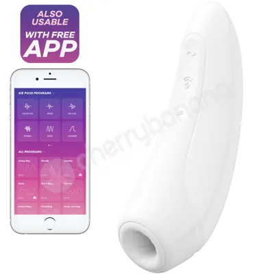 Satisfyer Curvy 1 White App Controlled Vibrating Clitoral Stimulator