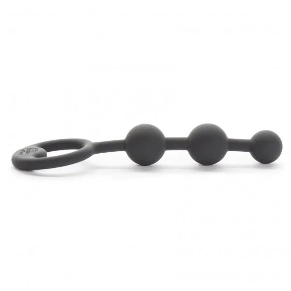 Carnal Bliss Silicone Pleasure Beads - Black