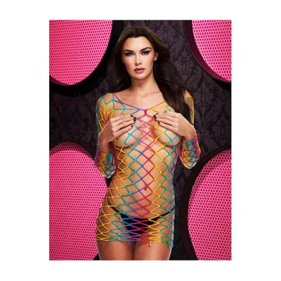 Rainbow Net Mini Dress Rainbow O s