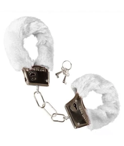 Playful Furry Cuffs - White