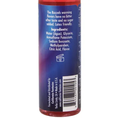 Razzels Warming Lubricant 4 oz Sinful Strawberry