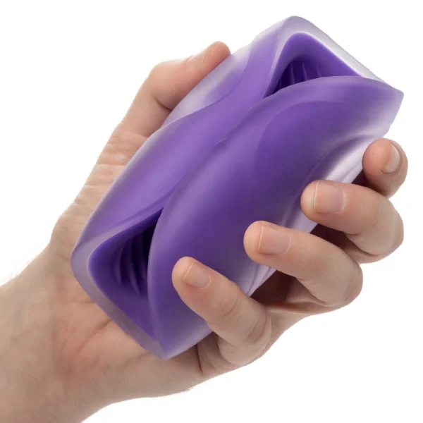 The Gripper Spiral Grip Penis Masturbator By CalExotics - Purple