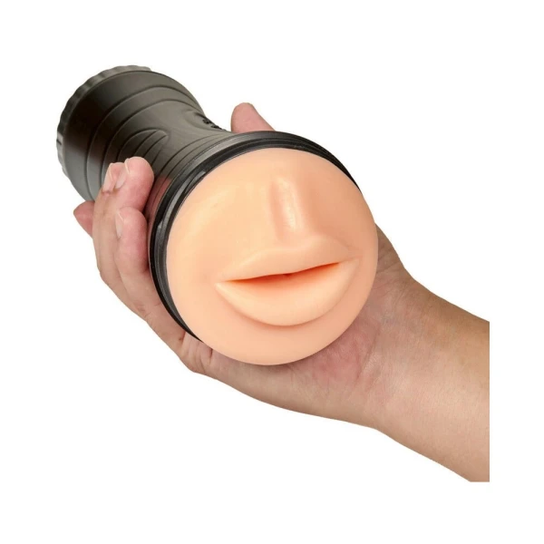 M For Men The Torch Luscious Lips Beige Stroker