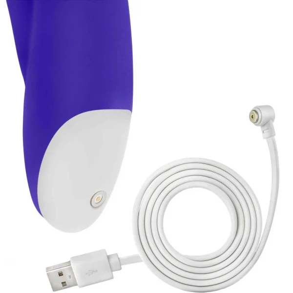 Hop Trix Silicone Dual Stimulation Vibrator By Blush - Midnight