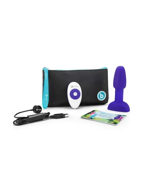 B-vibe Usb Rechargeable Petite Rimming Plug - Purple - 4.9 Inch