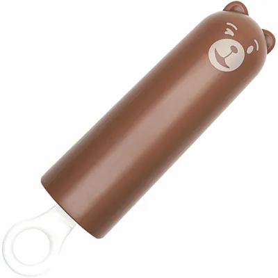 Teddy Silicone Waterproof Penis Pop Vibrator With Bear Cover by Kiss Toy