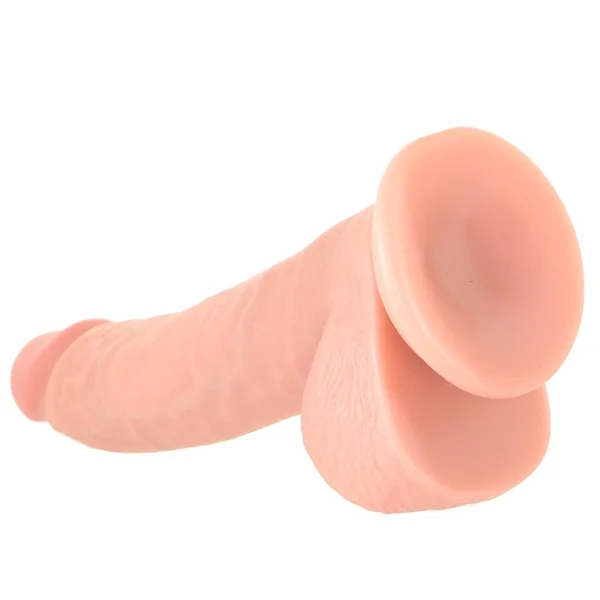 RealRock Curved 8 Inch Ballsy Dildo