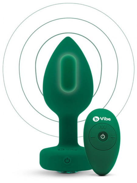 B-Vibe Vibrating Jewels Remote Control Plug M/L - various colours
