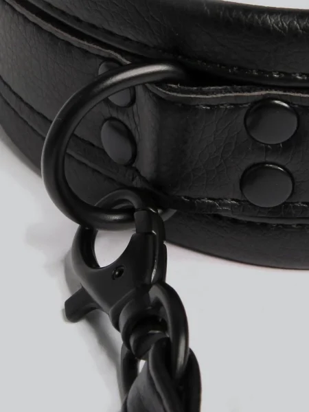 Bondage Boutique Faux Leather Collar and Leash
