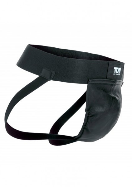 Leather Jockstrap L/XL - Black - Men