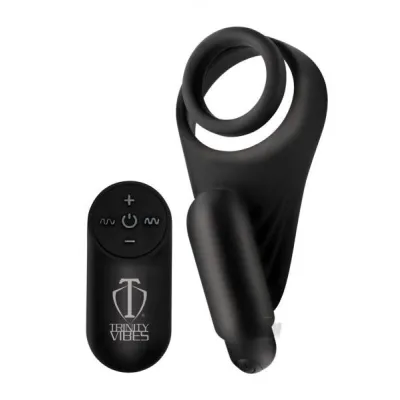 7x Silicone C ring With Vibrating Taint Stimulator