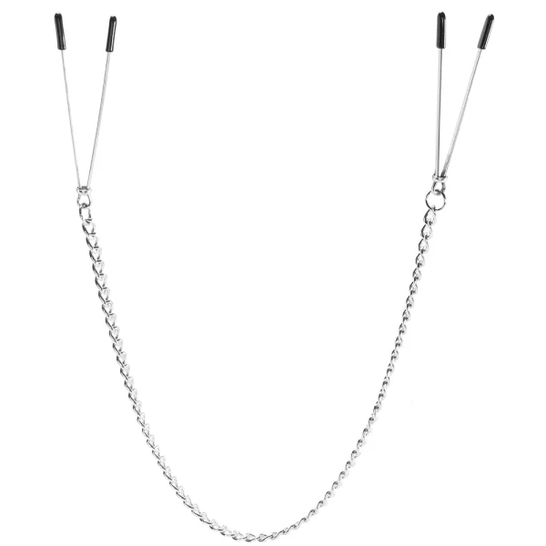 Adjustable Tweezer Nipple Clips With Chain