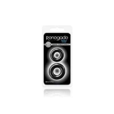 Renegade Double Stack Cock Ring Black