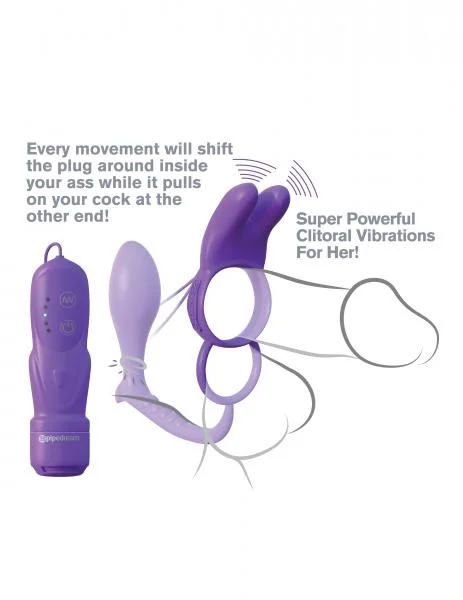 Fantasy C-ringz Ass-gasm Vibrating Rabbit - Purple