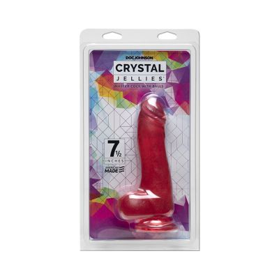 Crystal Jellies 7 5in Master Cock W balls Pink