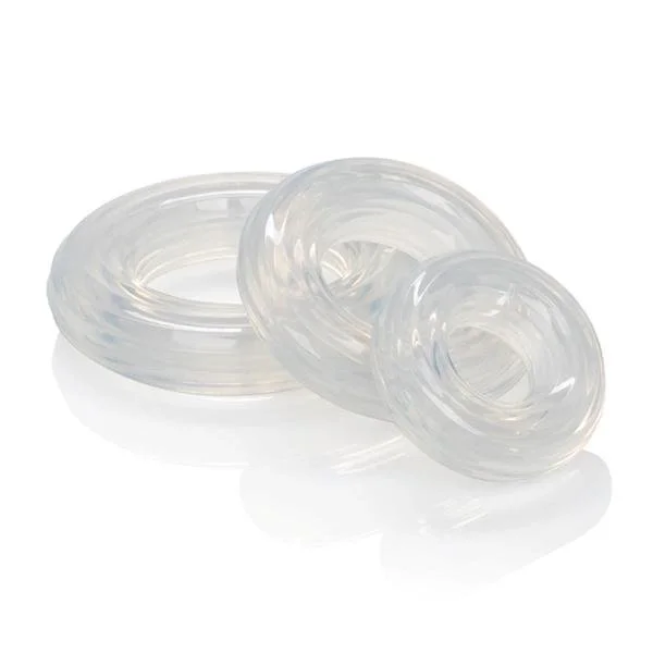 Premium Silicone Ring Set Clear Pack Of 3 — image 6 of 8