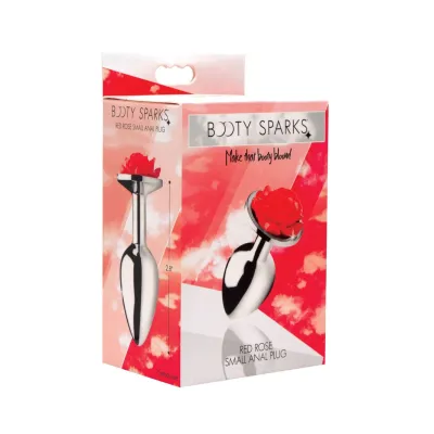 Red Rose Anal Plug Small