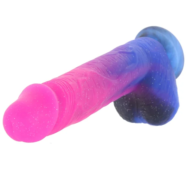 Naughty Bits Ombré Hombre XL Silicone Vibrating Suction Cup 8.5" Dildo by CalExotics