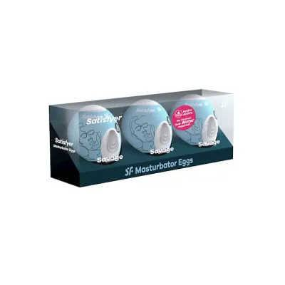 Satisfyer Masturbator Eggs Set Of 3 Savage
