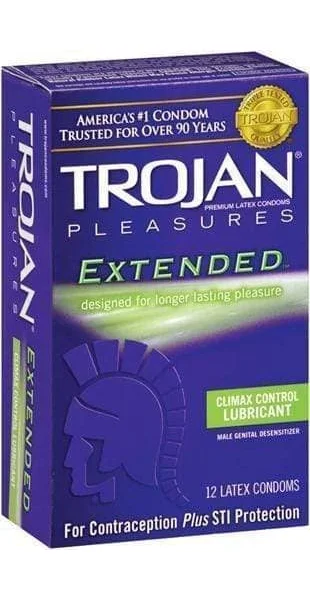 Trojan Pleasures Extended Pleasure - 12 Pack